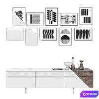 Sideboard sideboard sc16 DE PADOVA 3D Model Corona