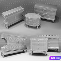 Caracole Thumbs and Decor_ set II 3D Model Vray, Corona