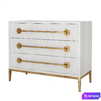 Carlyle Three-Drawer Chest 3D Model Vray