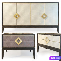 Chest of drawers and Laurent dresser. Sideboard, nightstand. The Sofa &amp; Chair company 3D Model Vray, Corona