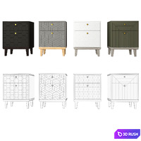 Nightstand Thimon v2 3D Model Vray, Corona