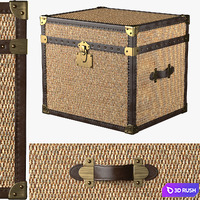 MAYFAIR RATTAN SIDE TABLE 3D Model Vray, Corona