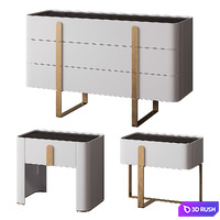 Chest and drawers EDEN by Capital Collections 3D Model Vray