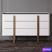 Chest and drawers EDEN by Capital Collections 3D Model Vray