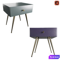 Bedside table Topim La Redoute 3D Model Corona