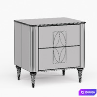Bedside table Mugali Maria 3D Model Vray, Corona