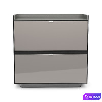Minotti Darren Bar Cabinet With 1 Flap Door And 1 Drawer 3D Model Corona