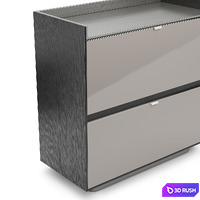Minotti Darren Bar Cabinet With 1 Flap Door And 1 Drawer 3D Model Corona