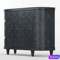 Dresser gray Maya Dantone Home 3D Model Corona