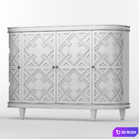 Dresser gray Maya Dantone Home 3D Model Corona