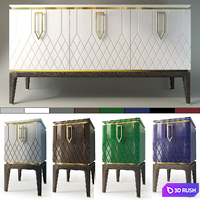 Chest and nightstand Bairo. Sideboard, nightstand by Ambicioni 3D Model Vray, Corona
