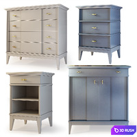Chest and drawer Manhattan. Dresser, nightstand 3D Model