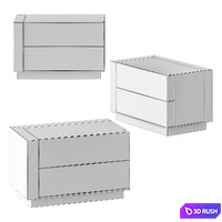 Meridiani Benjamin Night Table 3D Model Vray, Corona