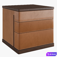 Fidelio Notte Poltrona Frau Bedside cabinet 3D Model Vray