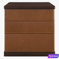 Fidelio Notte Poltrona Frau Bedside cabinet 3D Model Vray
