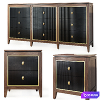 Chest of drawers and cabinet Murcielago. Dresser, nightstand by 24_7Magazin 3D Model Vray, Corona