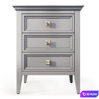 Chest of drawers and bedside tables Brooklyn. Sideboard, nightstand by MebelMoscow 3D Model Vray, Corona