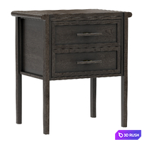 Dantone Home Contempo Bedside table with 2 drawers 3D Model Vray