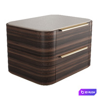 Bedside table BAMBOO II 3D Model Vray, Corona