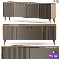 Elita Sideboard 3D Model Vray, Corona