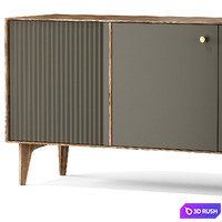 Elita Sideboard 3D Model Vray, Corona