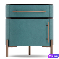 Baxter Plisse small tables 3D Model Vray, Corona