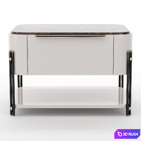 Bamboo bedside tables 3D Model Corona