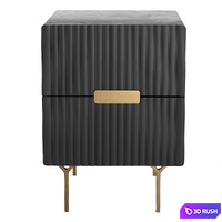 Bedside table Gray 3D Model Corona