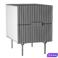 Bedside table Gray 3D Model Corona