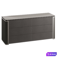 Fendi Mercury Charcoal Fiddleback Sycamore 3D Model Vray, Corona