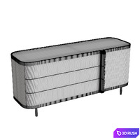 Paris paname dresser 3D Model Corona