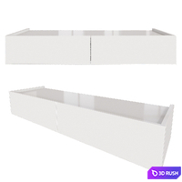 Lansot Edge WML Hanging Cabinet with Drawers 3D Model Corona