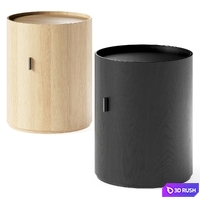 Living Divani Moon Bedside Table 3D Model Vray, Corona