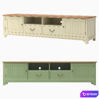 Olivia TV console elongated 3D Model Corona