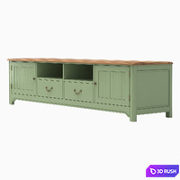 Olivia TV console elongated 3D Model Corona