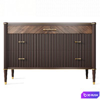 Chest of drawers and TV stand Venice. Dresser, sideboard by Classico Italiano 3D Model Vray, Corona
