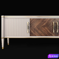 Chest of drawers and TV stand Venice. Dresser, sideboard by Classico Italiano 3D Model Vray, Corona