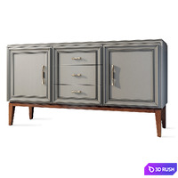 Chest of drawers and bedside table Sacramento Belfan. Nightstand, sideboard 3D Model Vray, Corona