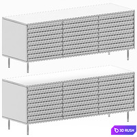 Modus Stripey Storage 3D Model Vray