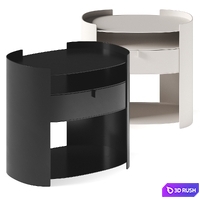 Flou Lotus Bedside Table 3D Model Vray, Corona