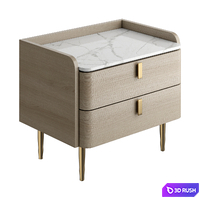 Light luxury bedside table 3D Model Vray