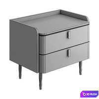 Light luxury bedside table 3D Model Vray