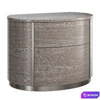 Bedside table Camelgroup Round silver 3D Model Corona