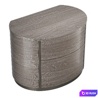 Bedside table Camelgroup Round silver 3D Model Corona
