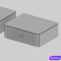 Wall cabinet Badiko 3D Model Corona