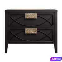 Nightstand Amelie Black Nightstand 3D Model Corona