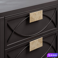 Nightstand Amelie Black Nightstand 3D Model Corona