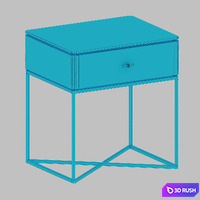Bedside table Badiko 3D Model Corona