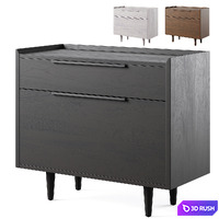 Tate Lateral File Cabinet by Crate and Barrel 3D Model Vray, Corona