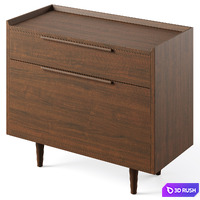 Tate Lateral File Cabinet by Crate and Barrel 3D Model Vray, Corona